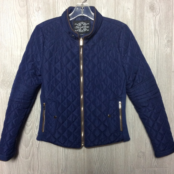 Shinestar Jackets & Blazers - Super Cute Navy Quilted Jacket Medium